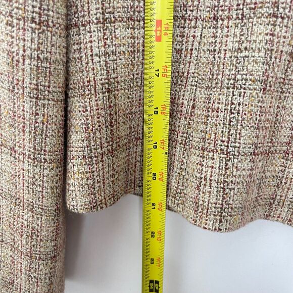 Vintage Ann Taylor Womens Jacket 12 Silk Wool Blend Old Money Full Zip NEW Prep - Picture 7 of 8